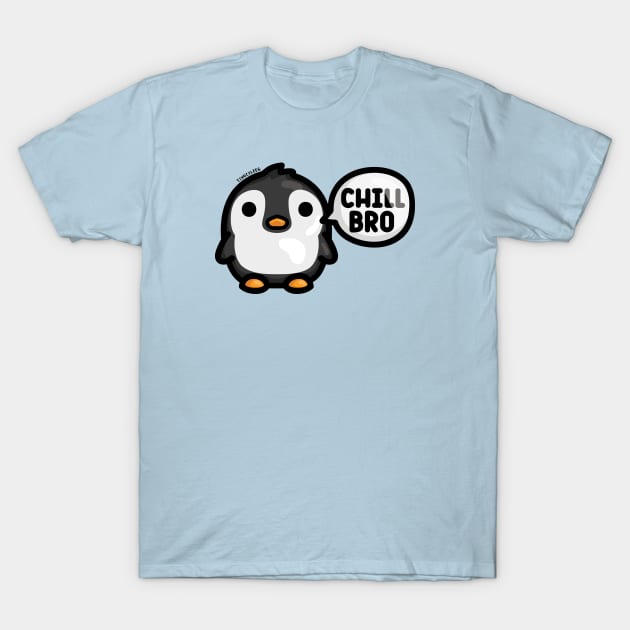 Chonky Penguin - Chill Bro T-Shirt by hoddynoddy